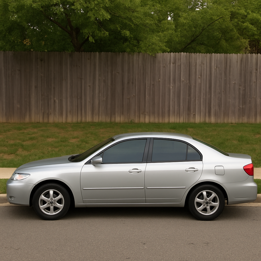 Light window tint on car