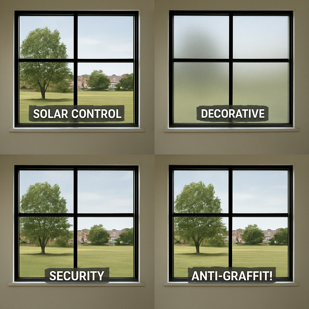 Different types of window films