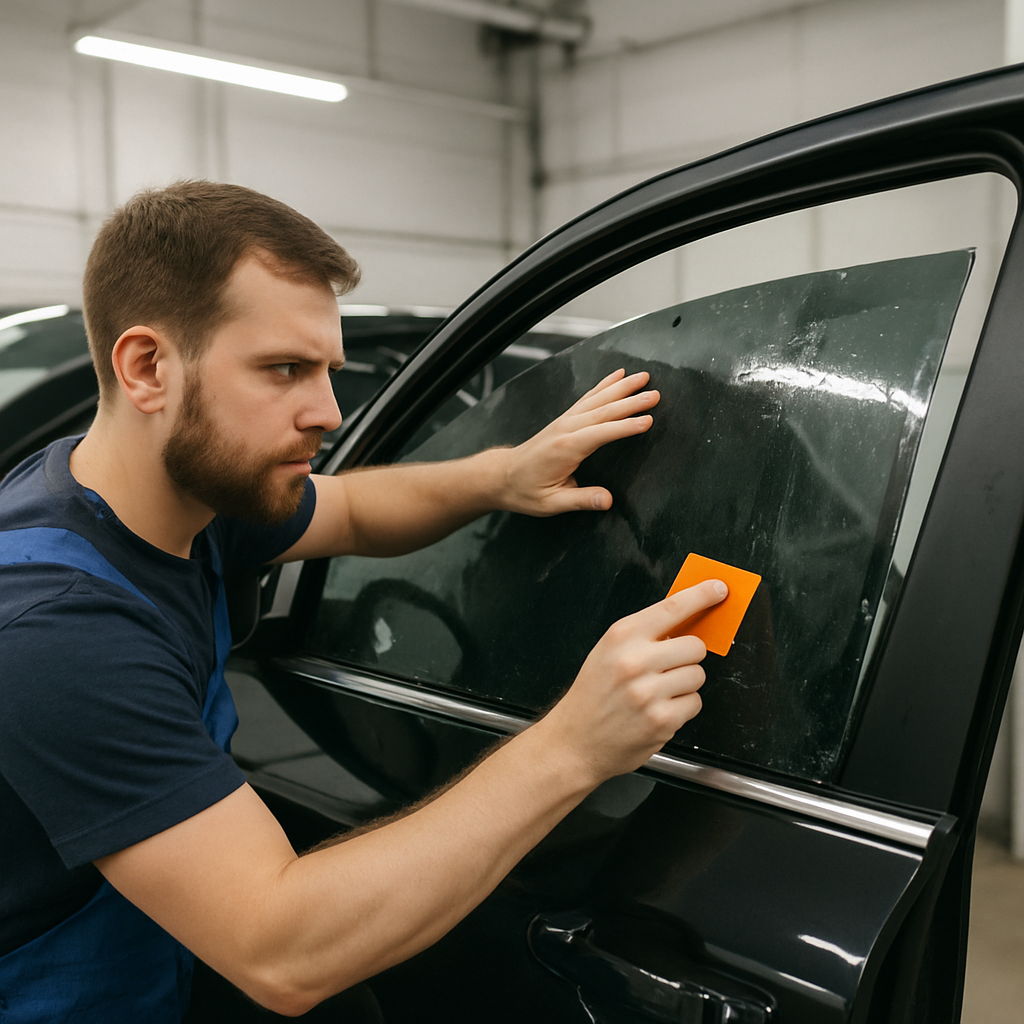 Professional window tint installation