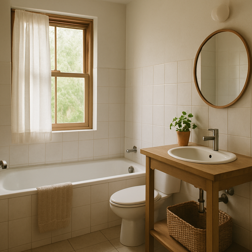 Bathroom with natural light and privacy