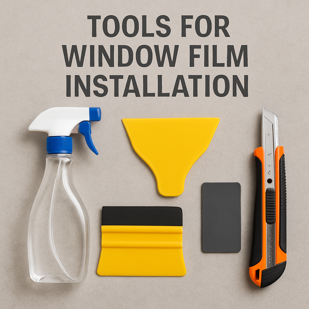 Tools for window film installation