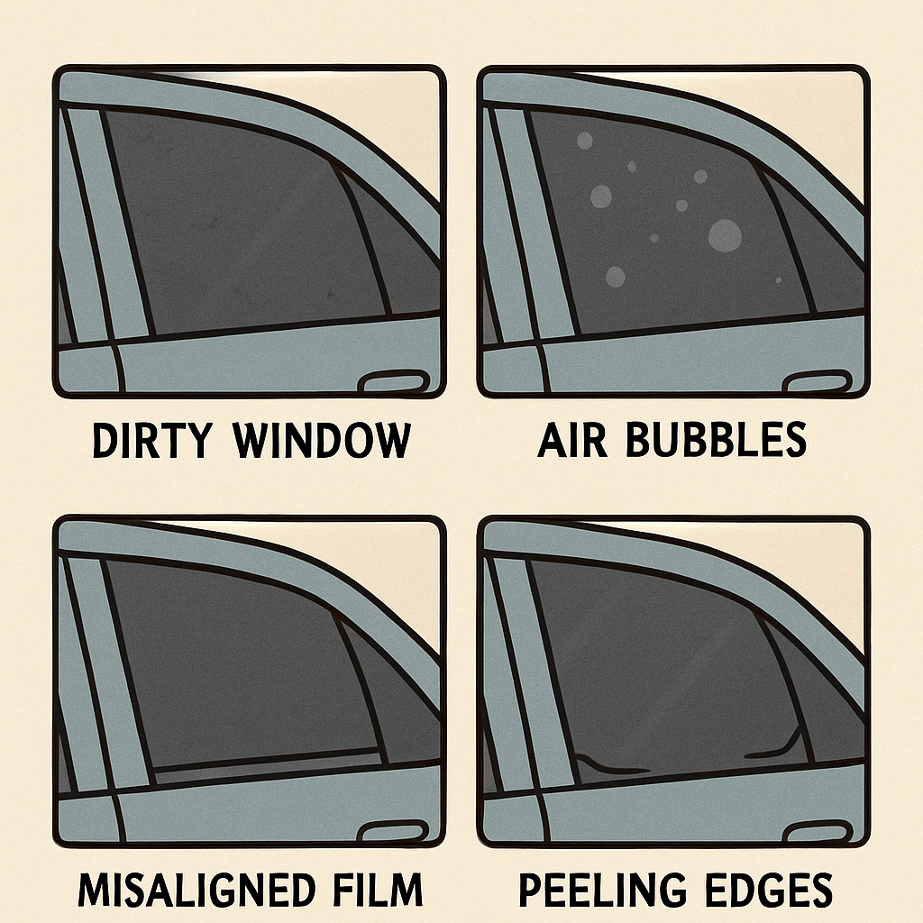 Common mistakes in window tint application